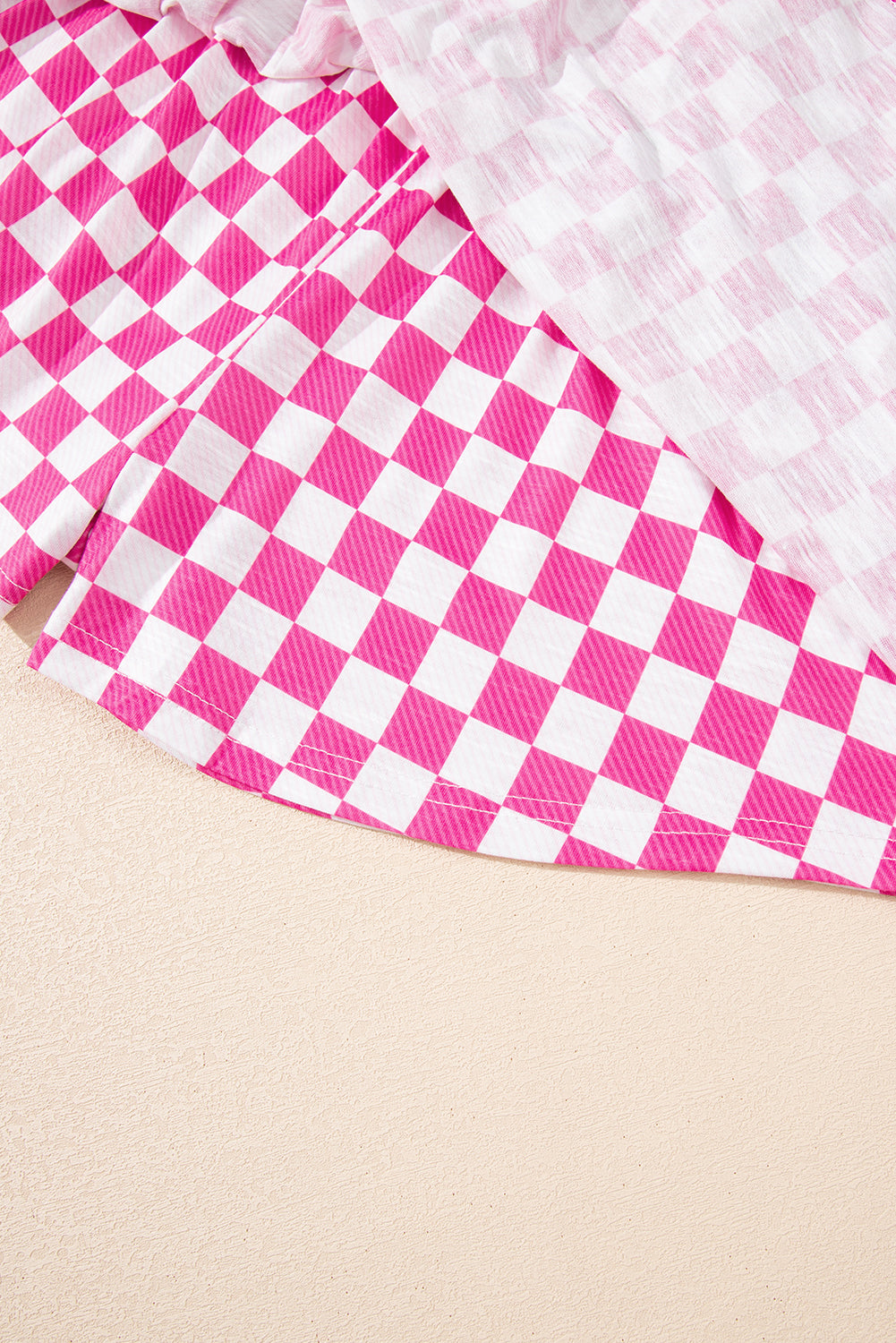 Pink Checkerboard 2 Piece Outfit
