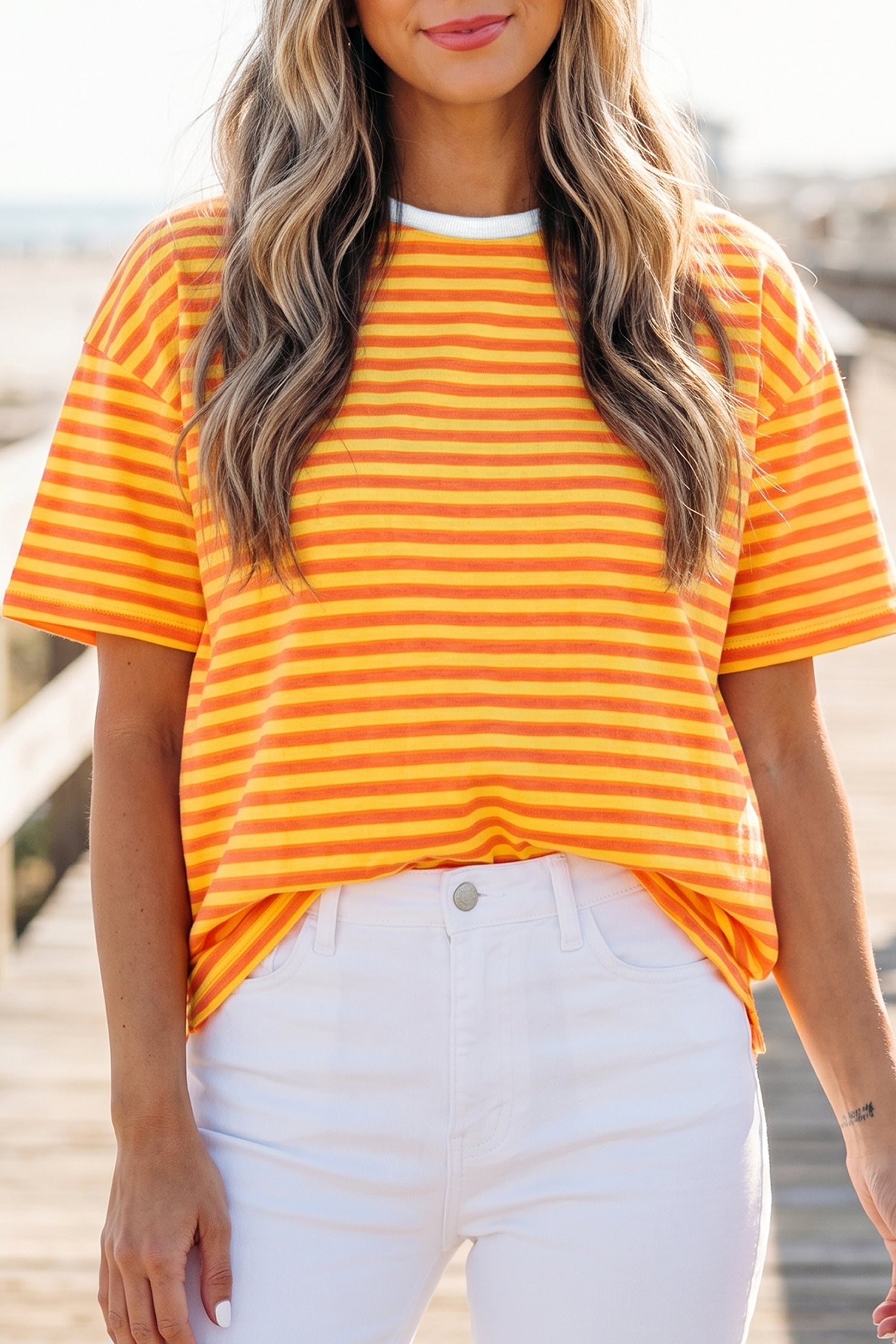 Drop Shoulder Loose Tee